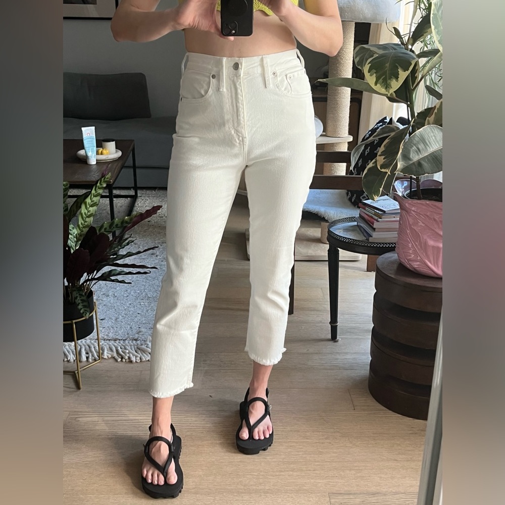 Madewell - The High-Rise Slim Crop Boyjean Size 24